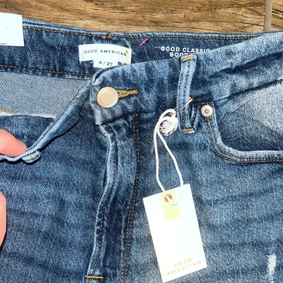 NWT Good American good classic slim bootcut women’s jeans - Picture 3 of 4